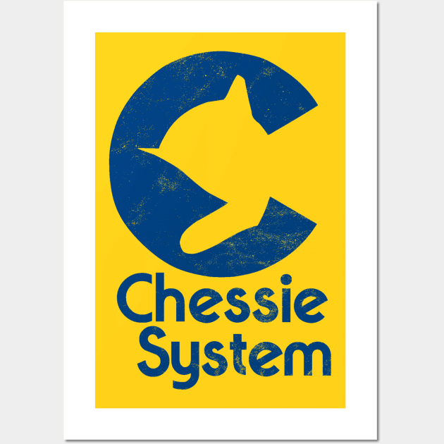 Chessie System Blue Wall Art by Turboglyde